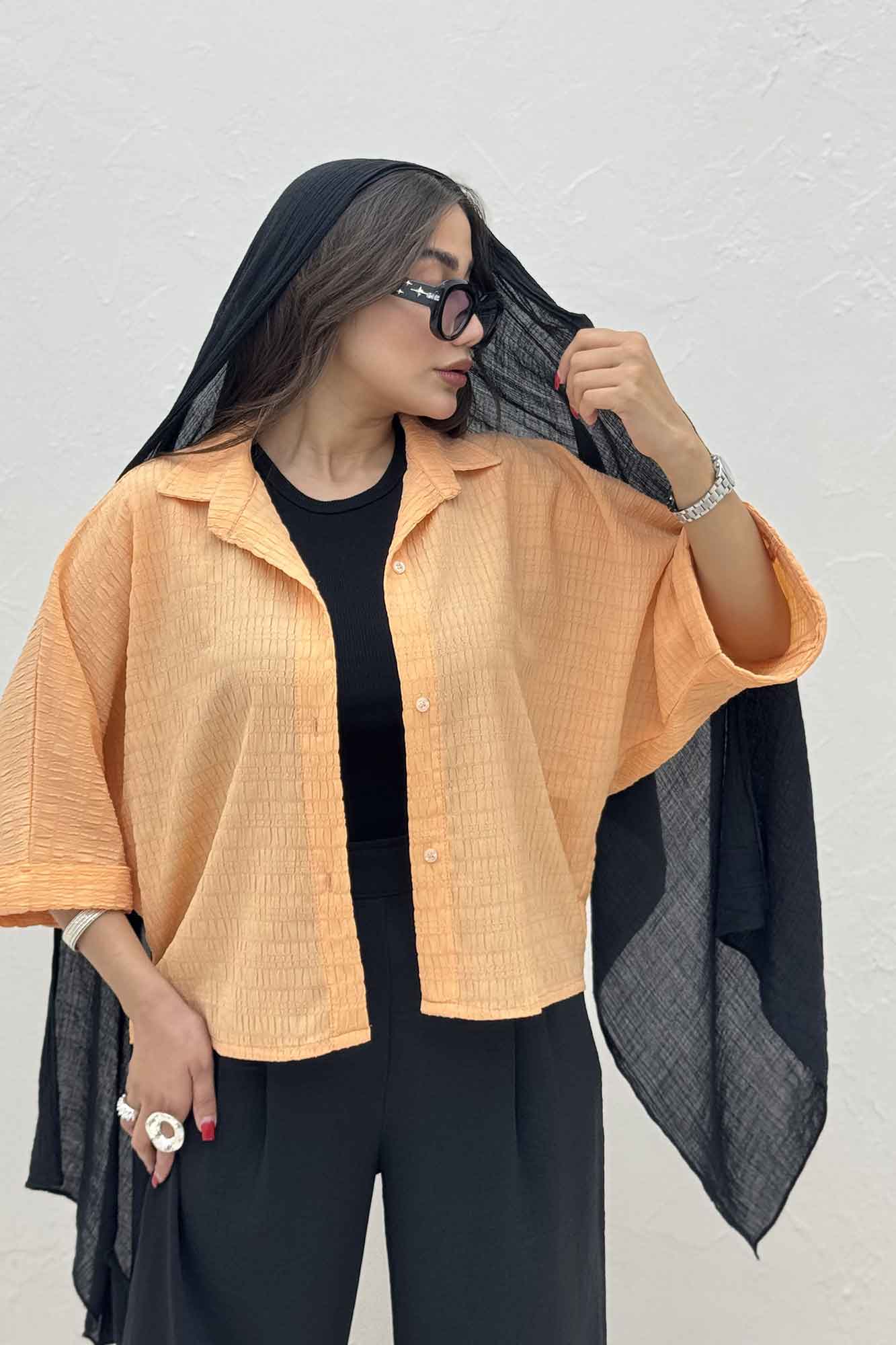 شومیز کیمونو پفکی