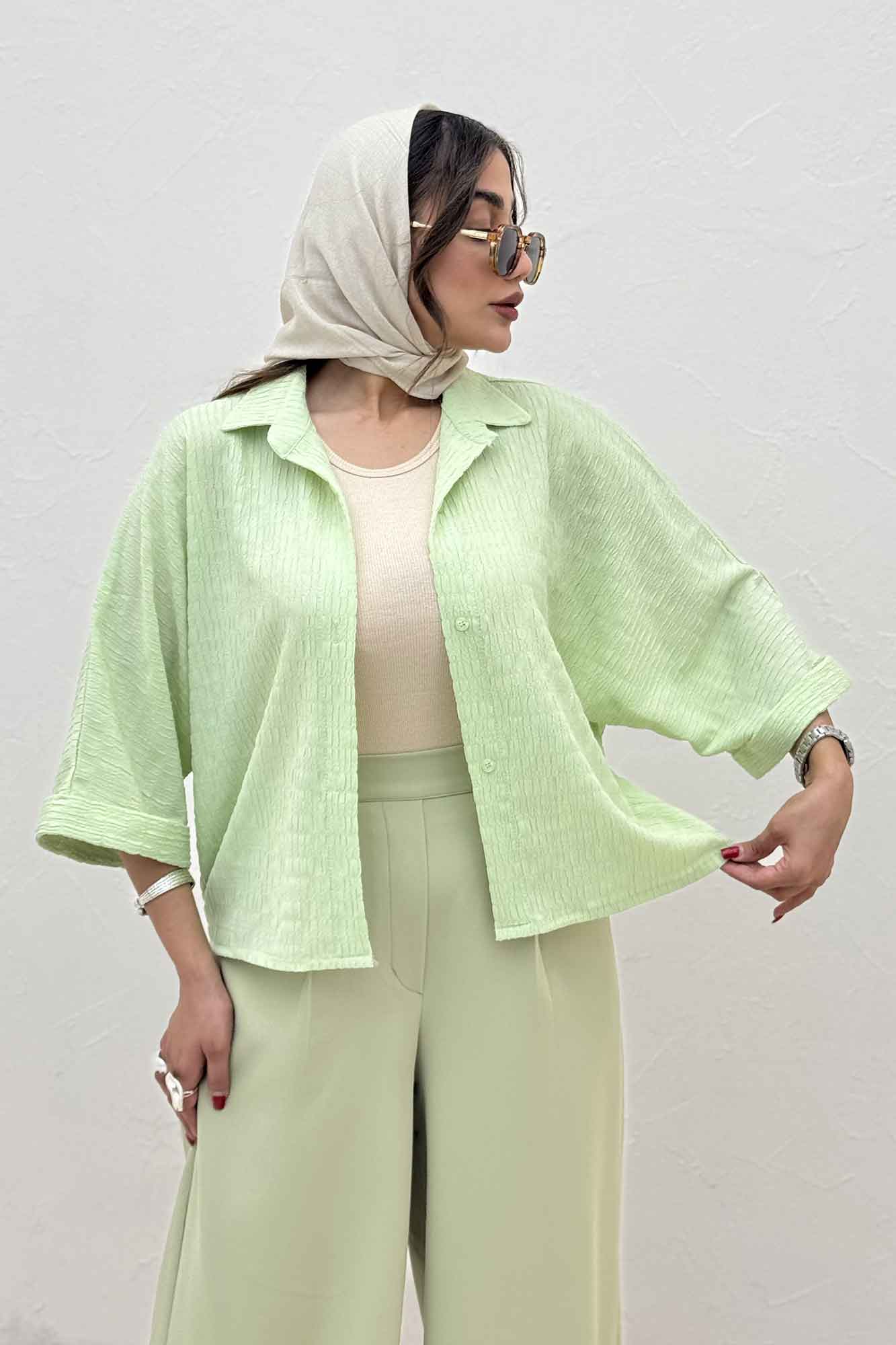 شومیز کیمونو پفکی