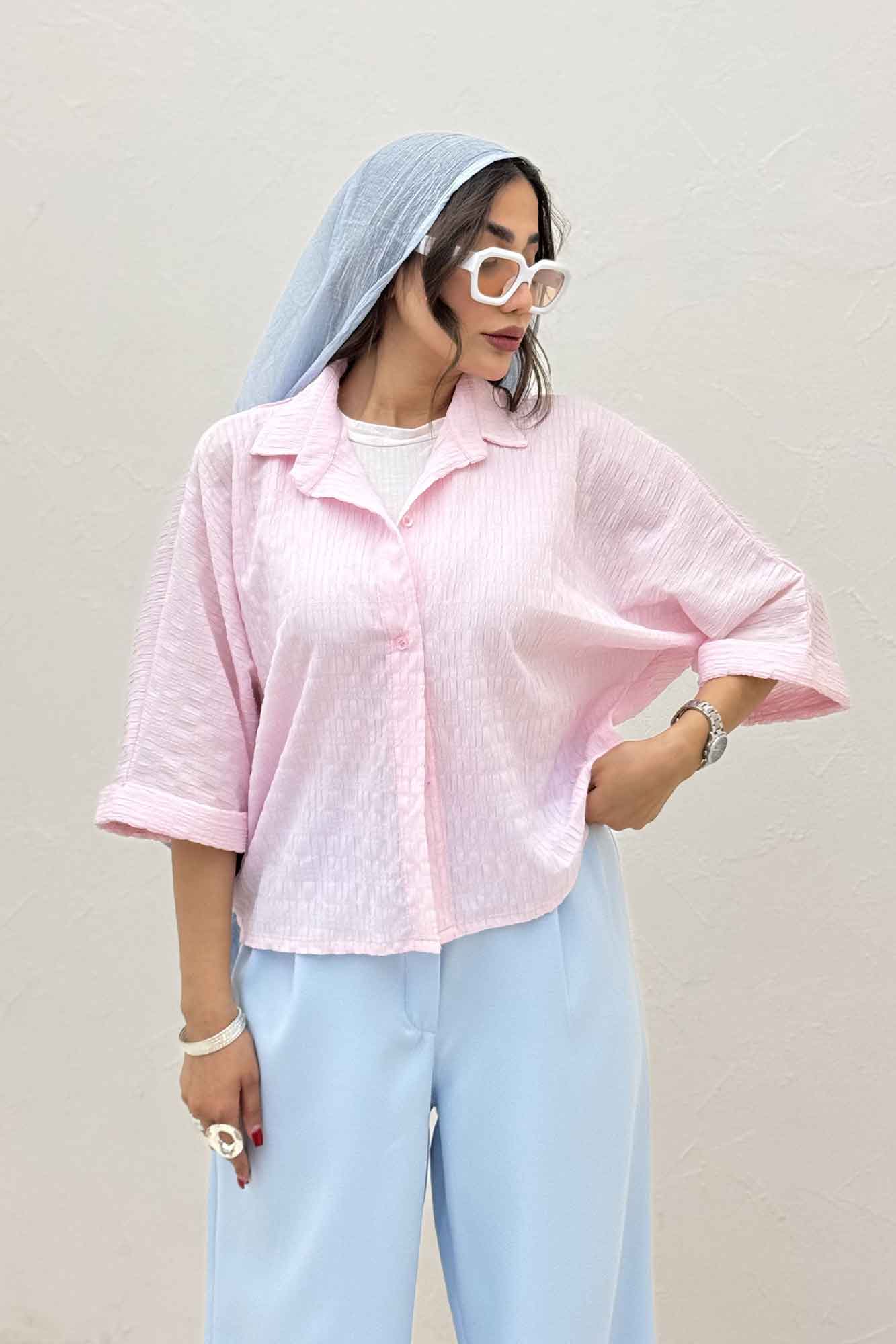 شومیز کیمونو پفکی