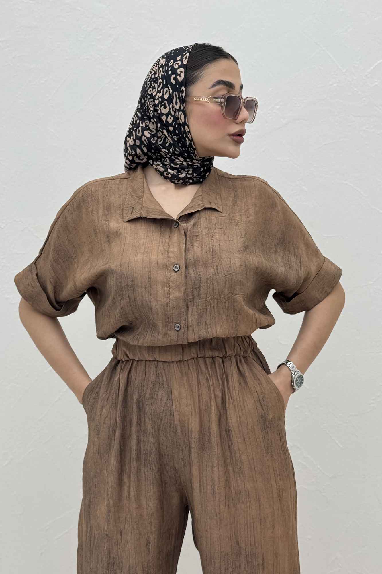 اورال کمرکش یقه سه سانت زارا پرینت