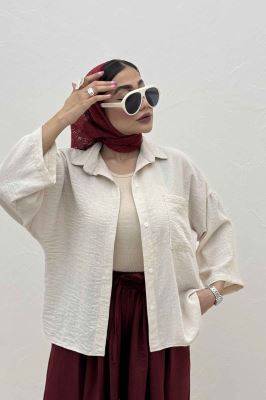 شومیز لینن زارا بغل چاک پاگن دار