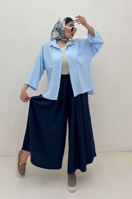 شومیز لینن زارا بغل چاک پاگن دار