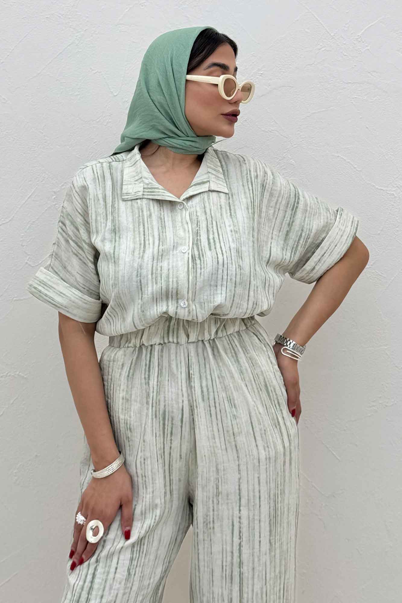 اورال کمرکش یقه سه سانت پرینتی کد 6