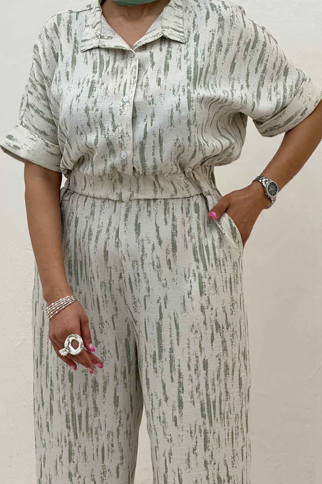 اورال کمرکش یقه سه سانت پرینتی کد 5