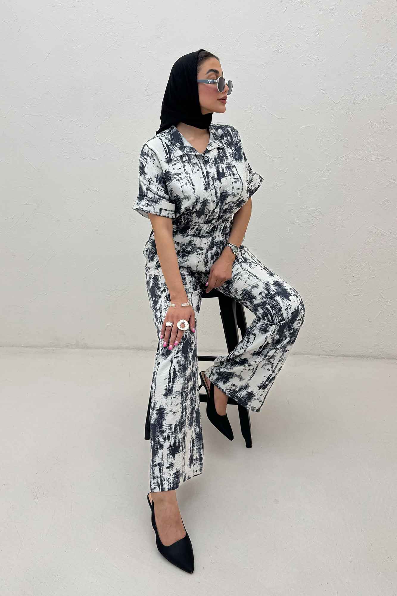 اورال کمرکش یقه سه سانت پرینتی کد 3