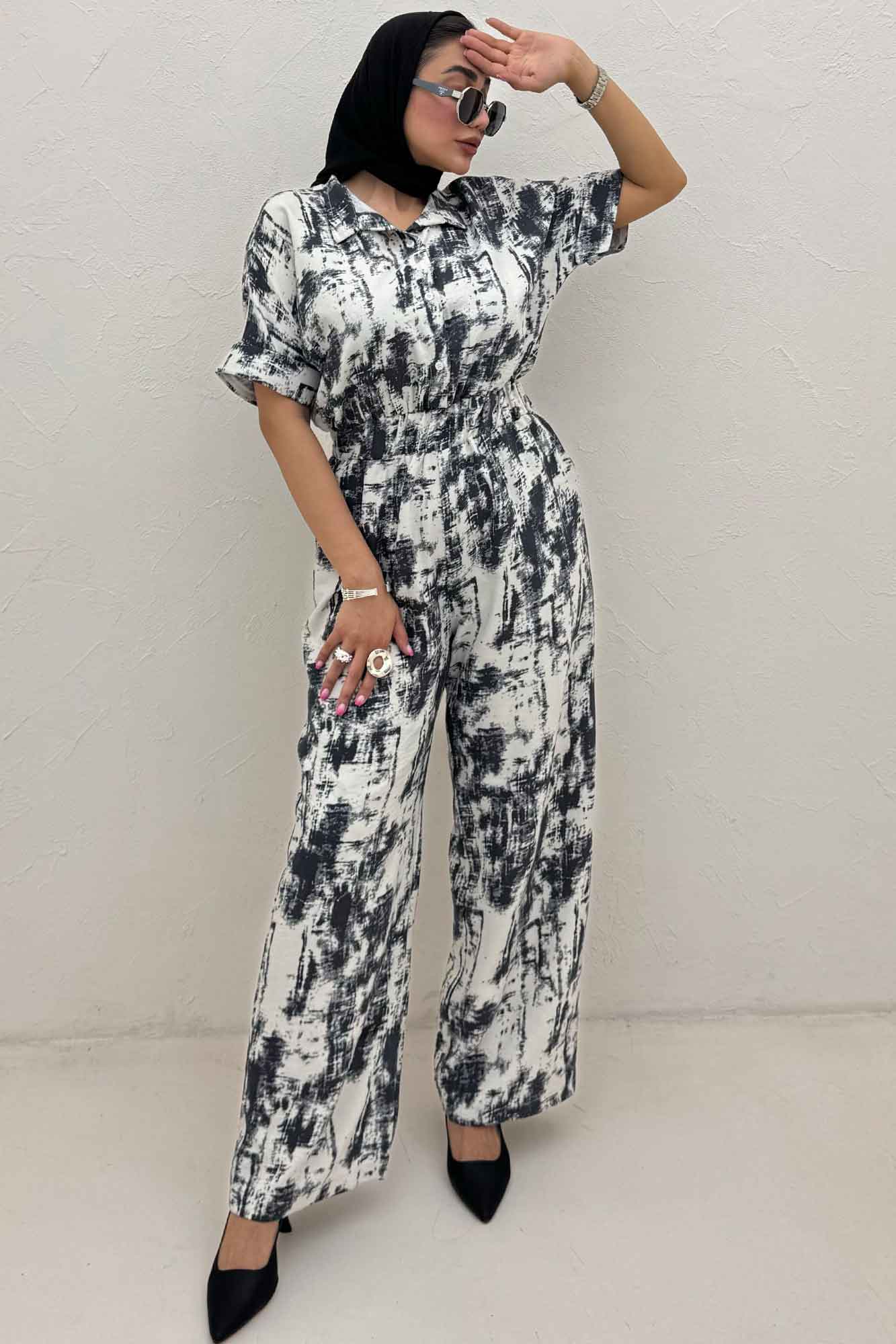 اورال کمرکش یقه سه سانت پرینتی کد 3