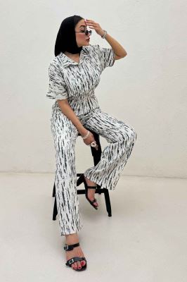 اورال کمرکش یقه سه سانت پرینتی کد 5