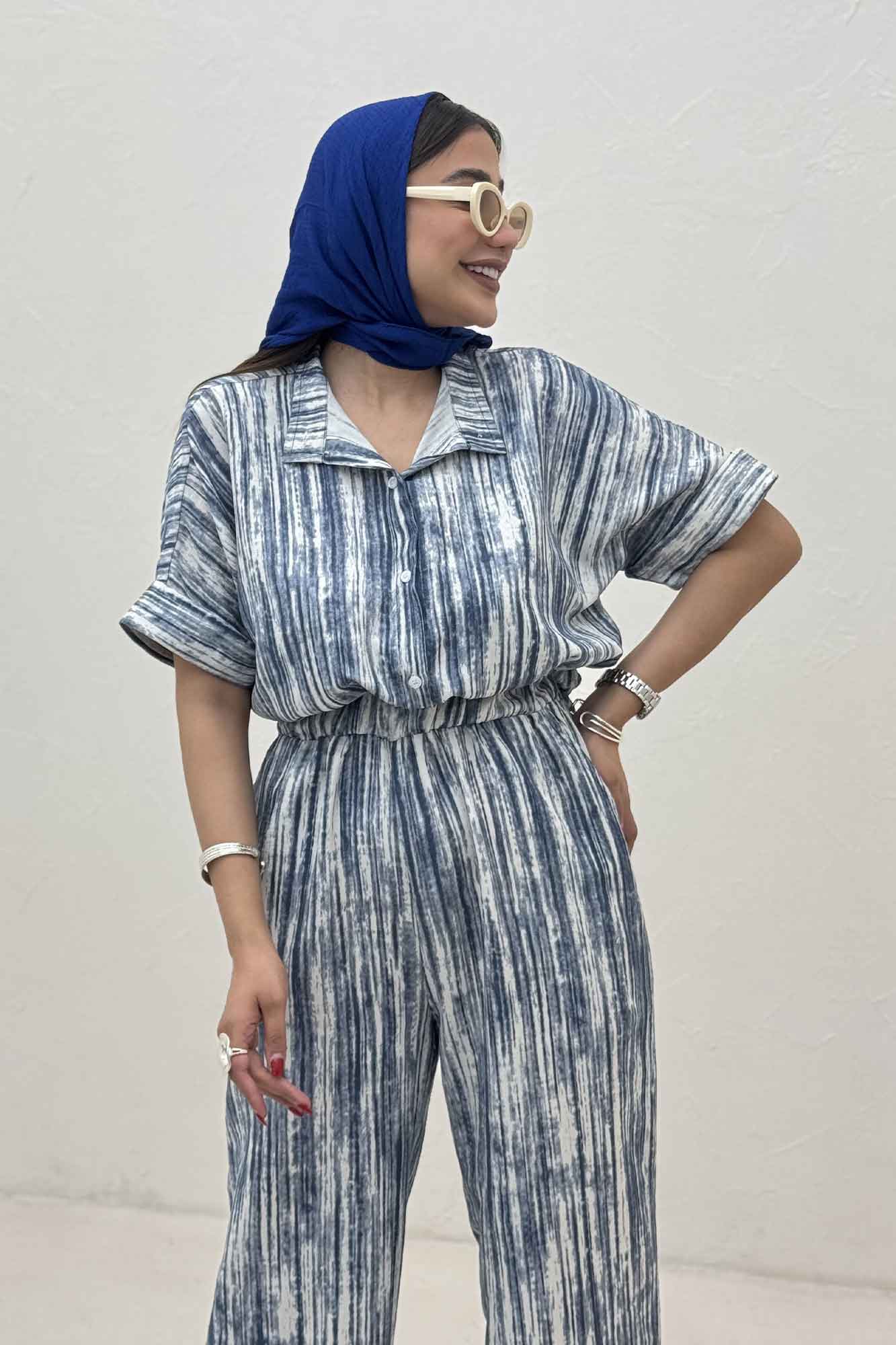 اورال کمرکش یقه سه سانت پرینتی کد 6