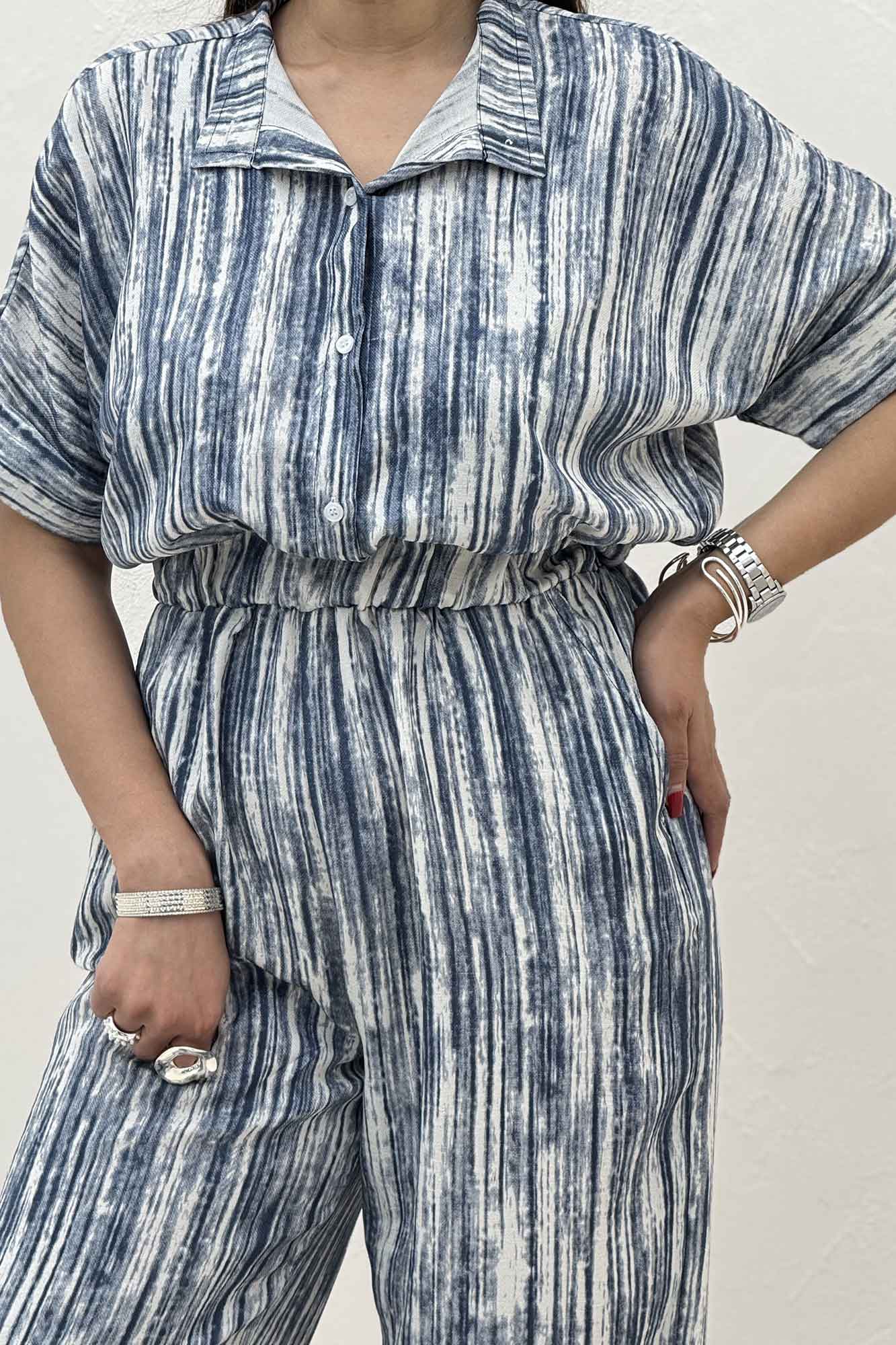 اورال کمرکش یقه سه سانت پرینتی کد 6