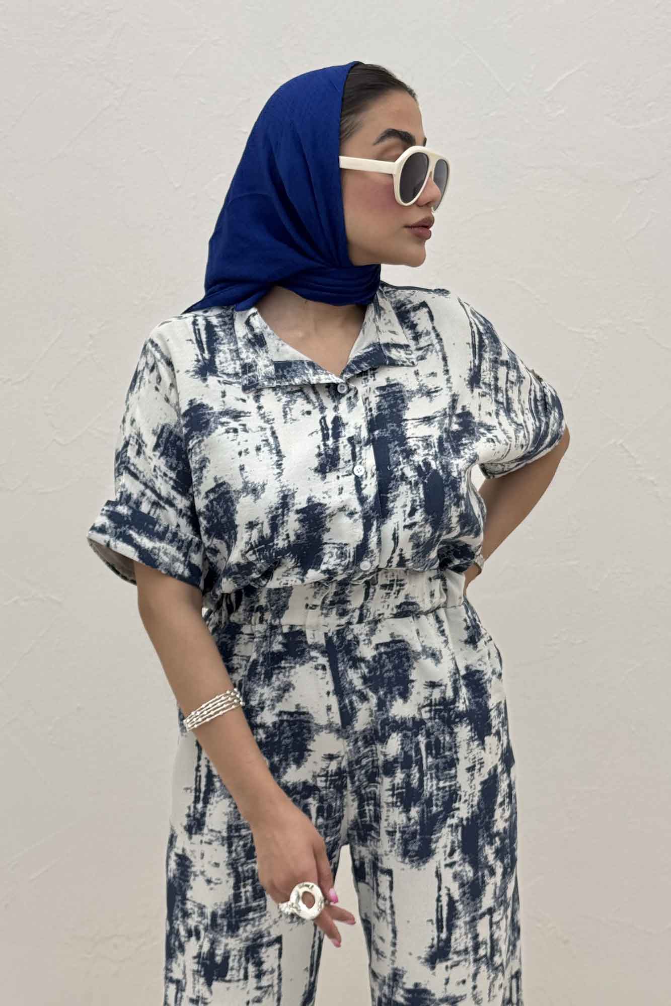 اورال کمرکش یقه سه سانت پرینتی کد 3