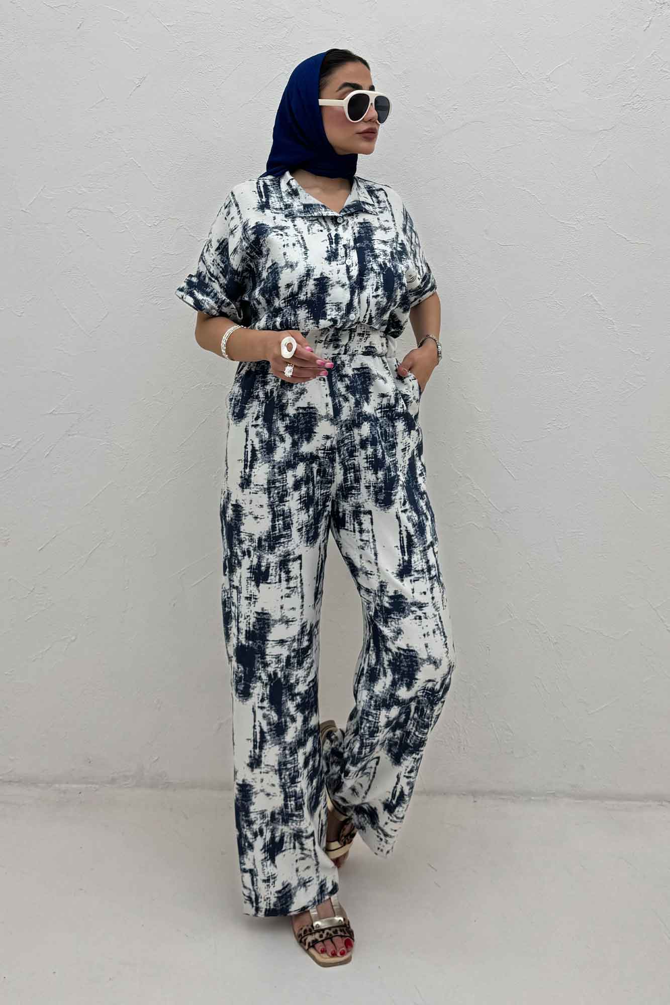 اورال کمرکش یقه سه سانت پرینتی کد 3