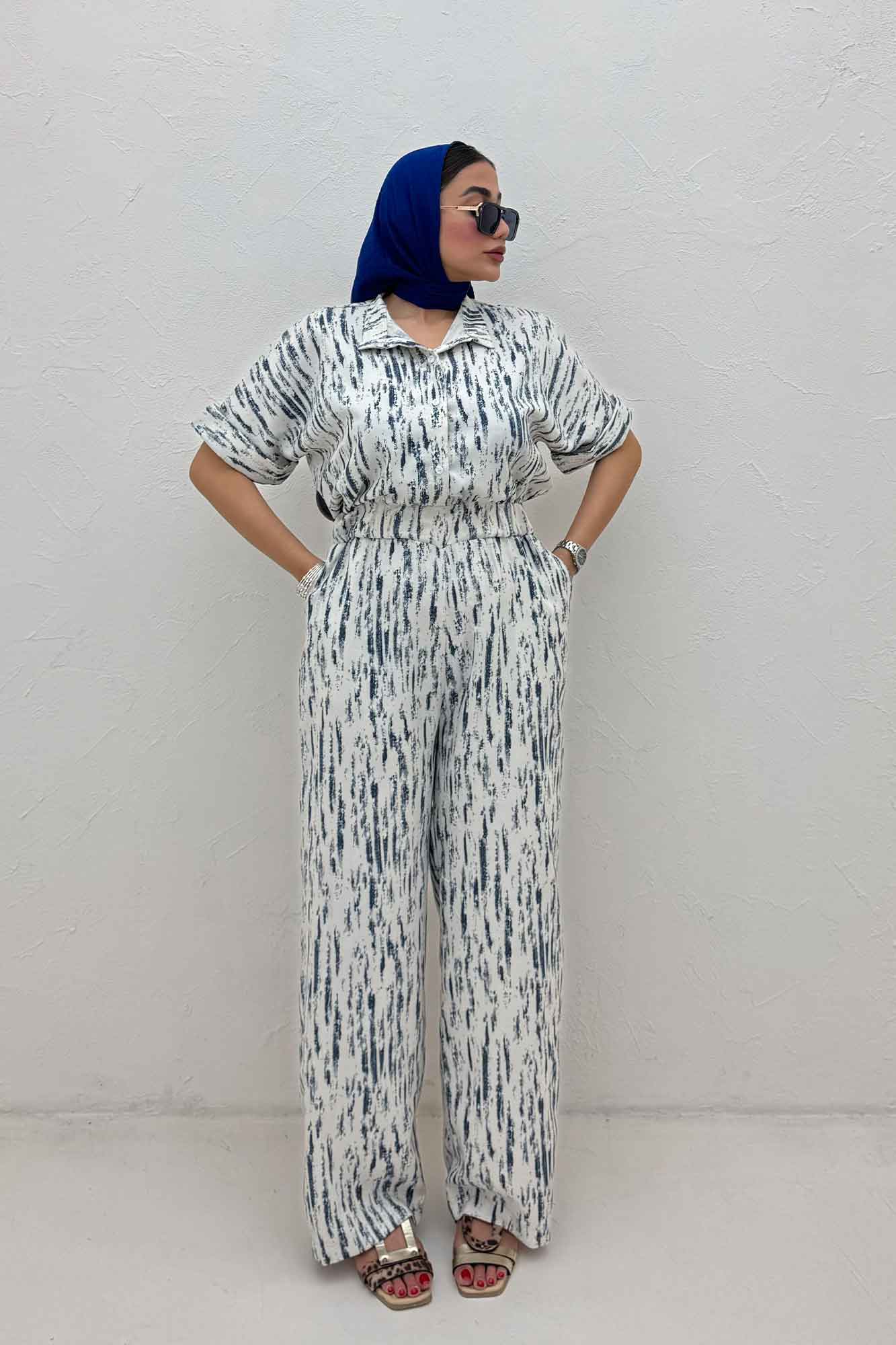 اورال کمرکش یقه سه سانت پرینتی کد 5