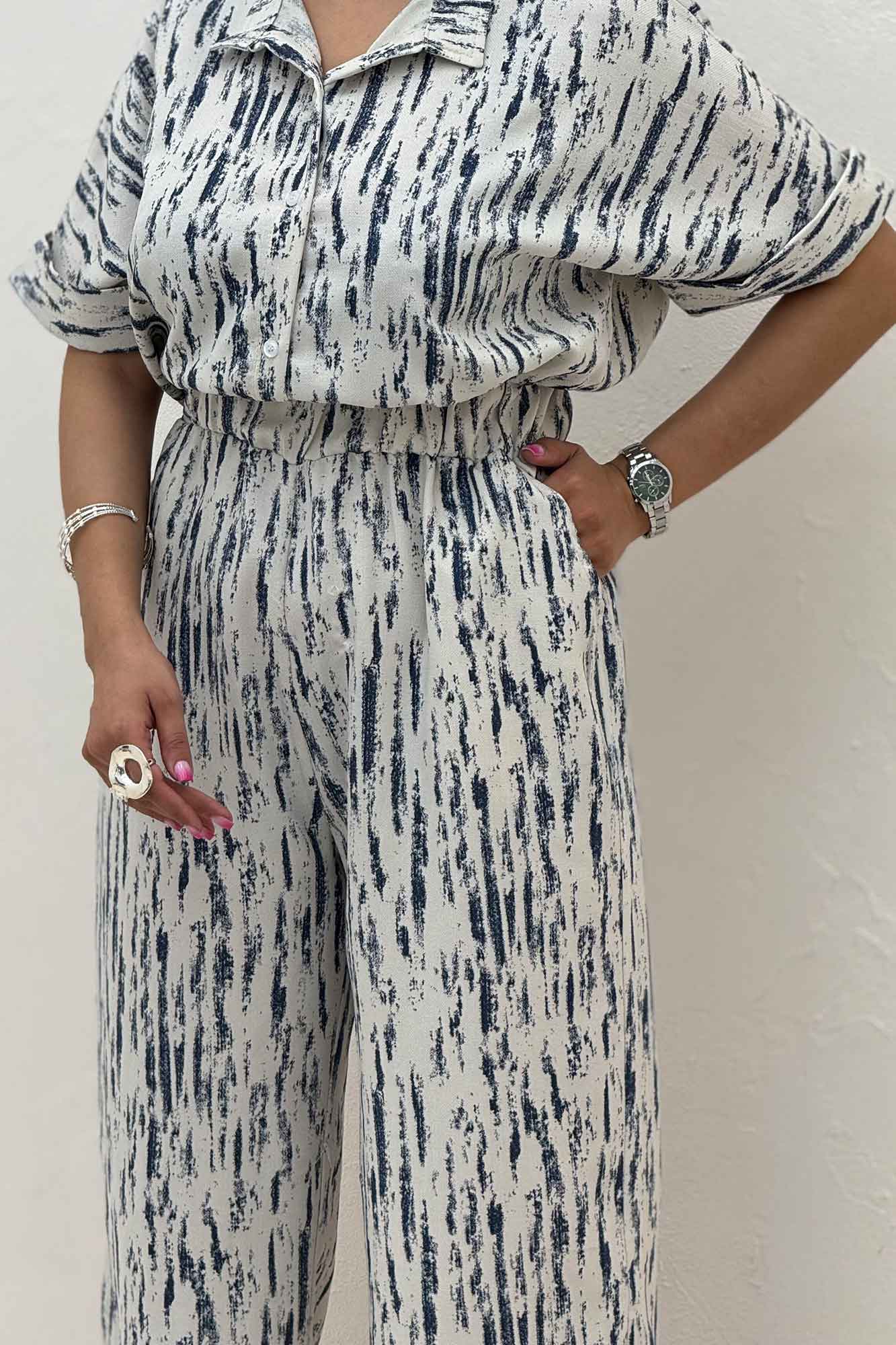 اورال کمرکش یقه سه سانت پرینتی کد 5