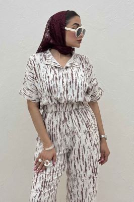 اورال کمرکش یقه سه سانت پرینتی کد 5