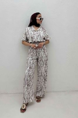 اورال کمرکش یقه سه سانت پرینتی کد 5