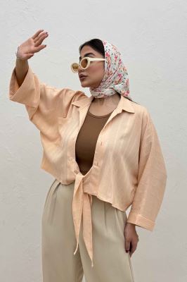 شومیز گره ای تک جیب REMO