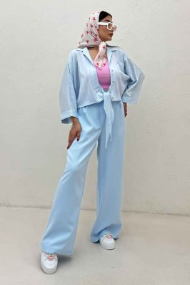 شومیز گره ای تک جیب REMO