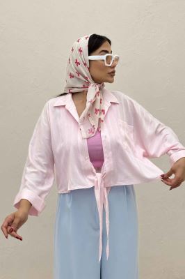 شومیز گره ای تک جیب REMO