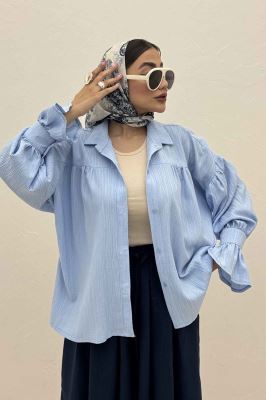 مانتو کریشه مچ چین دار