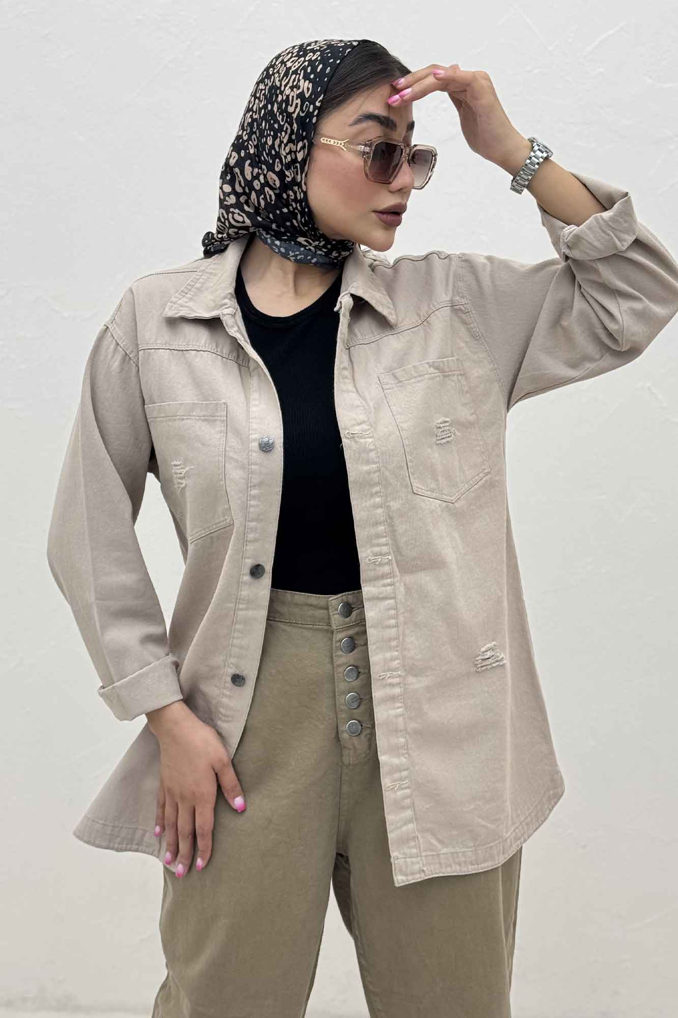 مانتو کتان پایین هلال T P