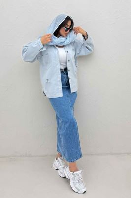 مانتو کتان پایین هلال T P (کوتاه)