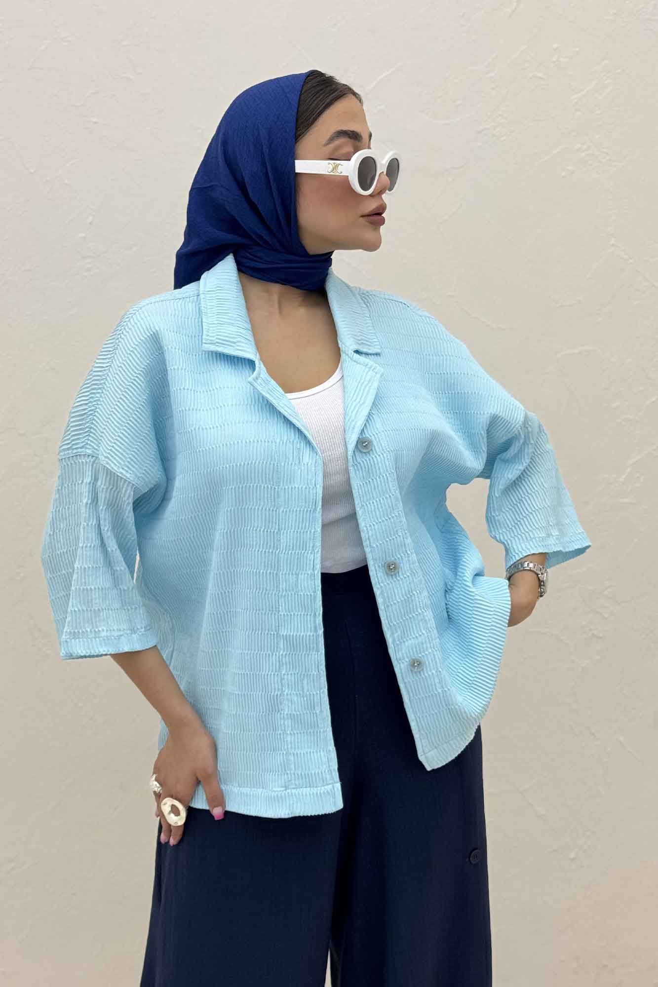 کت یقه شکاری آستین سه رب السا