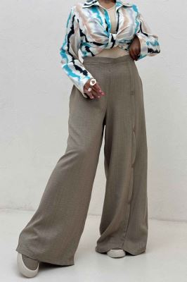 شلوار شانتون کجراه کنار دکمه