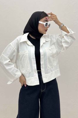 مانتو لینن سه جاف پهن TR