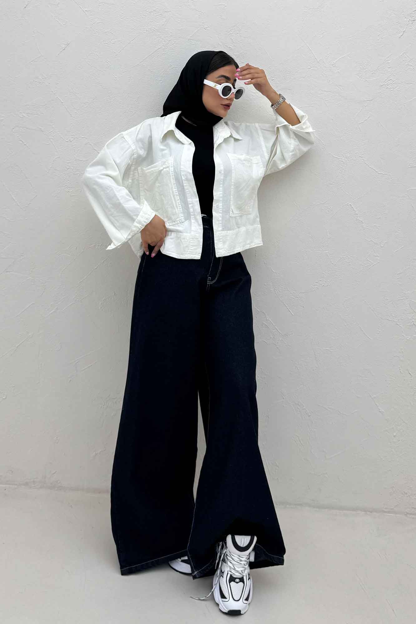 مانتو لینن سه جاف پهن TR