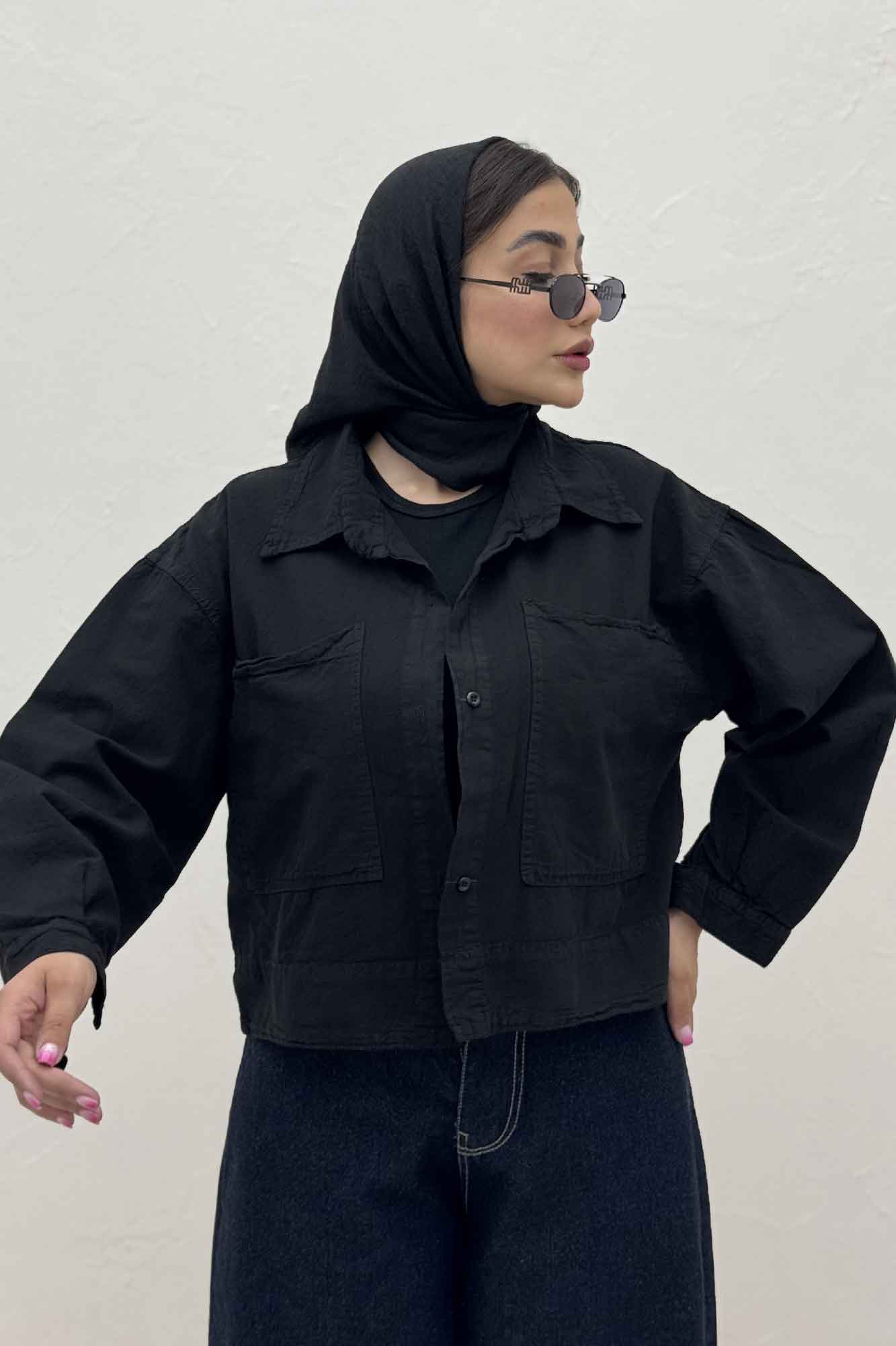 مانتو لینن سه جاف پهن TR