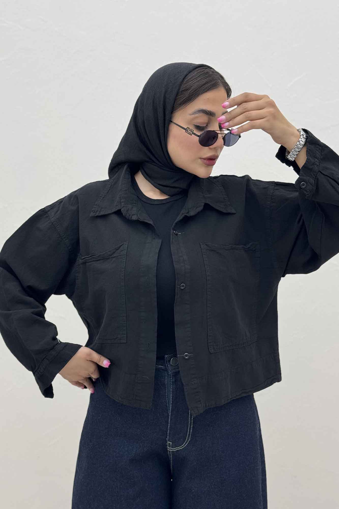 مانتو لینن سه جاف پهن TR