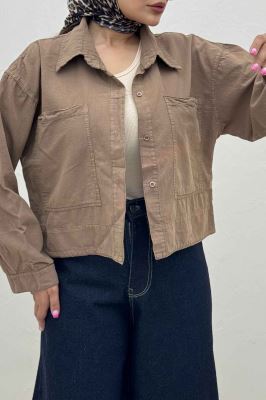 مانتو لینن سه جاف پهن TR