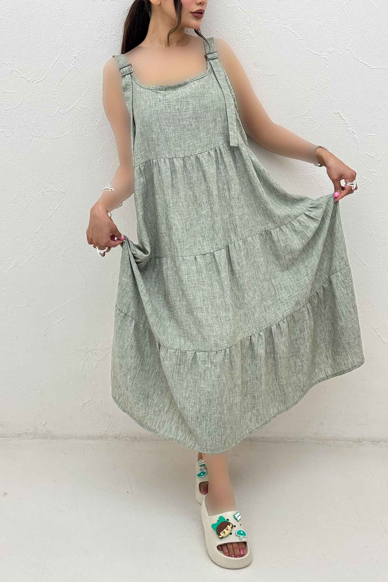 پیراهن پیش بندی شانتون زارا 