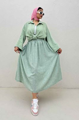 شومیز پایین گره parry راه راه