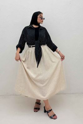 شومیز پایین گره parry راه راه