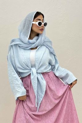 شومیز پایین گره parry راه راه