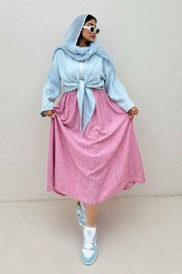 شومیز پایین گره parry راه راه