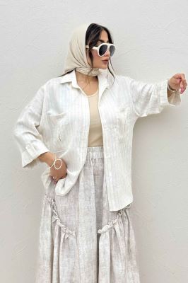 شومیز مانتویی parry آستین پاگن