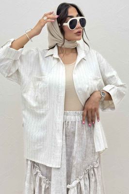 شومیز مانتویی parry آستین پاگن