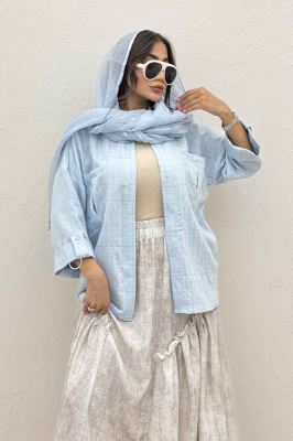 شومیز مانتویی parry آستین پاگن