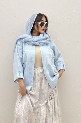 شومیز مانتویی parry آستین پاگن