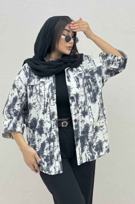 مانتو پرینتی یراقدار مچ پاکتی کد3