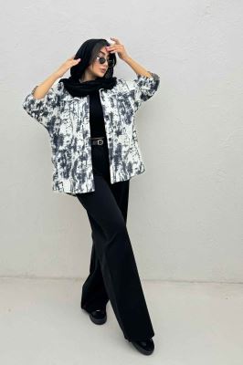 مانتو پرینتی یراقدار مچ پاکتی کد3