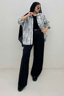 مانتو پرینتی یراقدار مچ پاکتی کد6