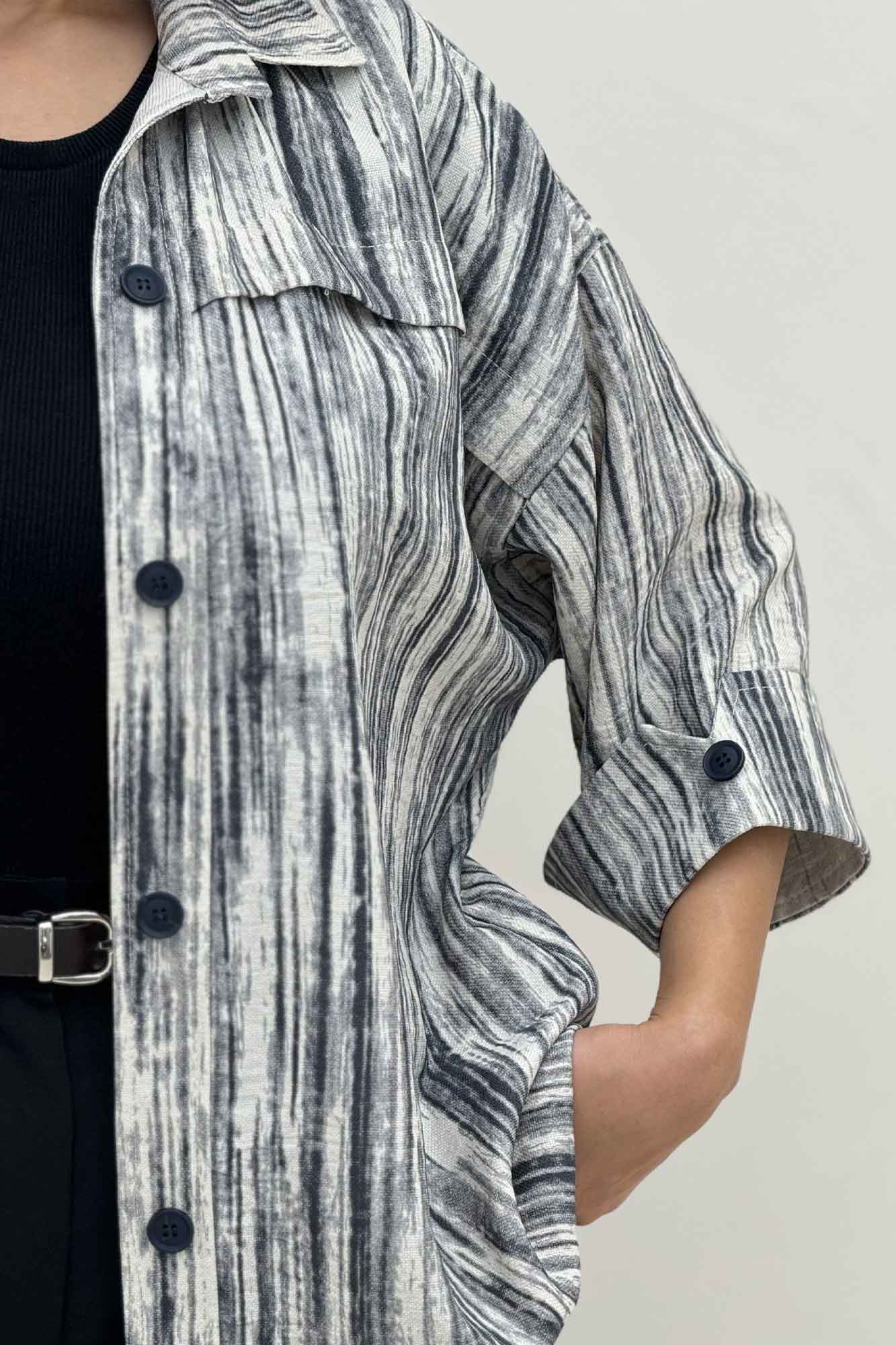 مانتو پرینتی یراقدار مچ پاکتی کد6