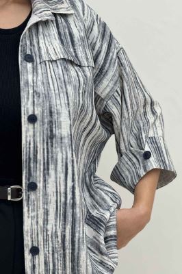 مانتو پرینتی یراقدار مچ پاکتی کد6