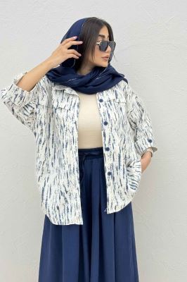 مانتو پرینتی یراقدار مچ پاکتی کد5