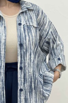 مانتو پرینتی یراقدار مچ پاکتی کد6