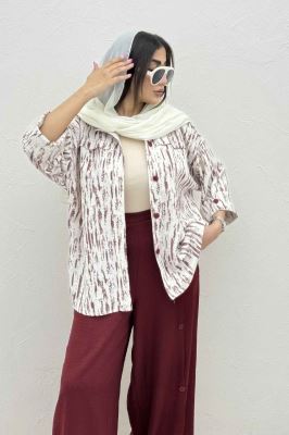 مانتو پرینتی یراقدار مچ پاکتی کد5