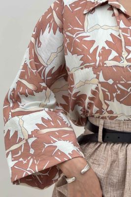 شومیز مانتویی پری کیمونو مچ پهن